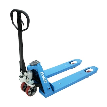 Eoslift 4,400 lbs. Weight Capacity, 27" x 48" Forks, Scale Pallet Jack +/-1% Hand Pallet Truck E20V